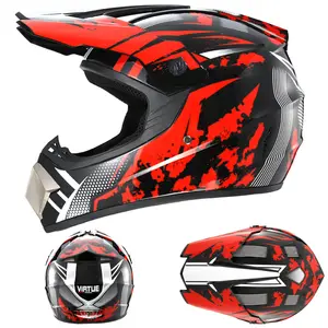 Casco de Motocross más vendido fabrica cascos ATV de descenso de lujo para niños adultos Cascos casco de moto multideber