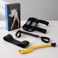 <strong>Best</strong> Selling Black <strong>Golf</strong> Swing Trainer Set Combo-Arm Band Elbow Correction <strong>Wrist</strong> Hinge Trainer <strong>Wrist</strong> <strong>Brace</strong> Band Leg Rod Corrector