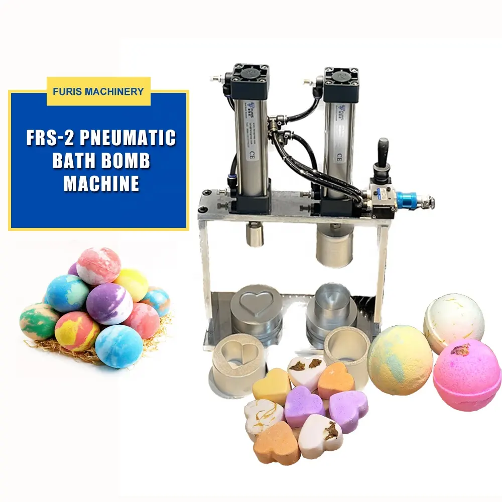 Tamanho 25-90mm Todos os Tipos Forma Bathbomb Salt Ball Multi Press Machine Mold Pneumático Salt Balls Pressionando Maker para Caseiro