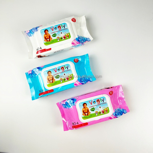 Toallitas húmedas de tejido sin alcohol respetuosas con la piel para niños, toallitas húmedas puras no tejidas con olor múltiple de aloe limón para bebés - Product Image 3