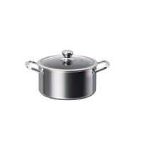 Lot de 10 ustensiles de cuisson hybrides en acier inoxydable avec couvercles, antiadhésifs, 3 couches, motif nid d'abeille, poignées isolantes