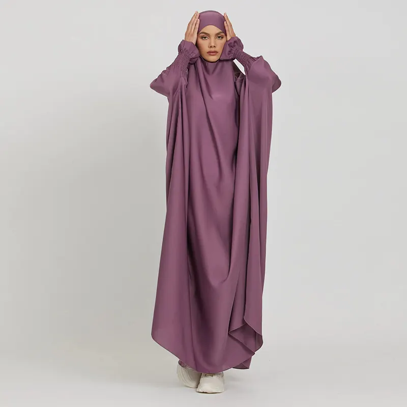 Vestido musulmán de talla grande para mujer, hijab largo de Dubái, jilbab islámico, Hijab modesto, Abaya