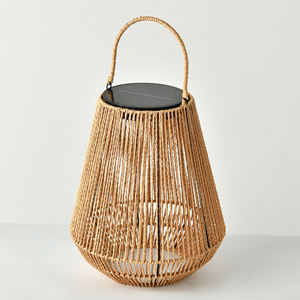 ZOMI IP65 uso al aire libre <span class=keywords><strong>Solar</strong></span> LED ratán linterna decorativa hogar jardín luz colgante Patio balcón fiesta decorar - Product Image 4