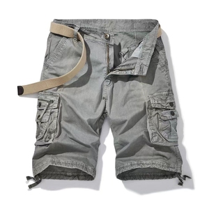 Custom Your Brand Logo Wholesale Hot Selling Summer Men Clothing Casual Pockets Cotton Jogger Loose Cargo Shorts - Product Image 2