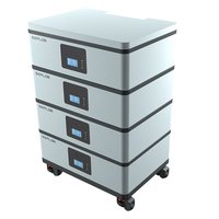 Batterie au lithium LiFePO4 à décharge profonde 51,2 V 200 Ah 10,24 kWh, pack ODM IP65, empilable, 104-L CAN, pour stockage d'énergie domestique et solaire