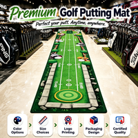 Tapete de Golf Personalizado Enrollable y Resistente al Desgaste, para Práctica de Golf en Interiores, Oficina u Hogar, para Mejorar el Golf