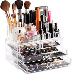 Organisateur de maquillage rotatif à 360 degrés, boîte de rangement cosmétique à rotation à 360 degrés - Product Image 1