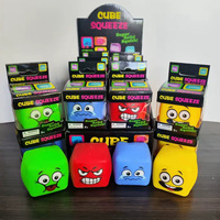 Cube Emoj Face à presser Schylling Needoh – Jouet anti-stress moulable à remontée lente, sensoriel et apaisant, cadeau idéal