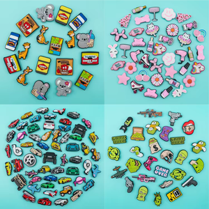 Vente en gros de sabots de dessin animé Pikachued Pokemoned Charmes de chaussures en caoutchouc PVC souple pour sabots - Product Image 6