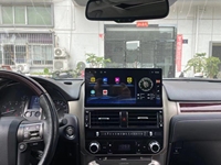 شاشة رأسية 12.5 بوصة بنظام أندرويد 12 لسيارة لكزس GX400 GX460 موديلات 2010-2023، مشغل وسائط متعددة للسيارة بنظام DVD وملاحة GPS ووحدة ستريو راديو