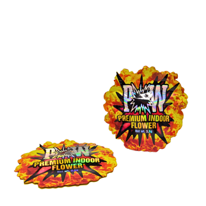 Bolsa de Mylar con Corte Irregular Personalizado, Diseño de Esquinas Redondeadas, 3.5g, a Prueba de Olores, con Cierre Hermético, Embalaje al por Mayor - Product Image 3