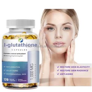 Suplemento Blanqueador de Piel, Píldoras Antienvejecimiento con L-glutatión, Cápsulas de Colágeno y L-glutatión en Gel Suave - Product Image 3