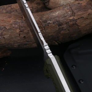 มีด战术 LOTUS ปรับแต่งได้ คุณภาพสูง ใบมีดเหล็กกล้าไร้สนิม ด้ามจับ G10 อเนกประสงค์ สำหรับงานอุตสาหกรรม พร้อมปลอกมีด K  แบบ DIY OEM 1 - Product Image 3