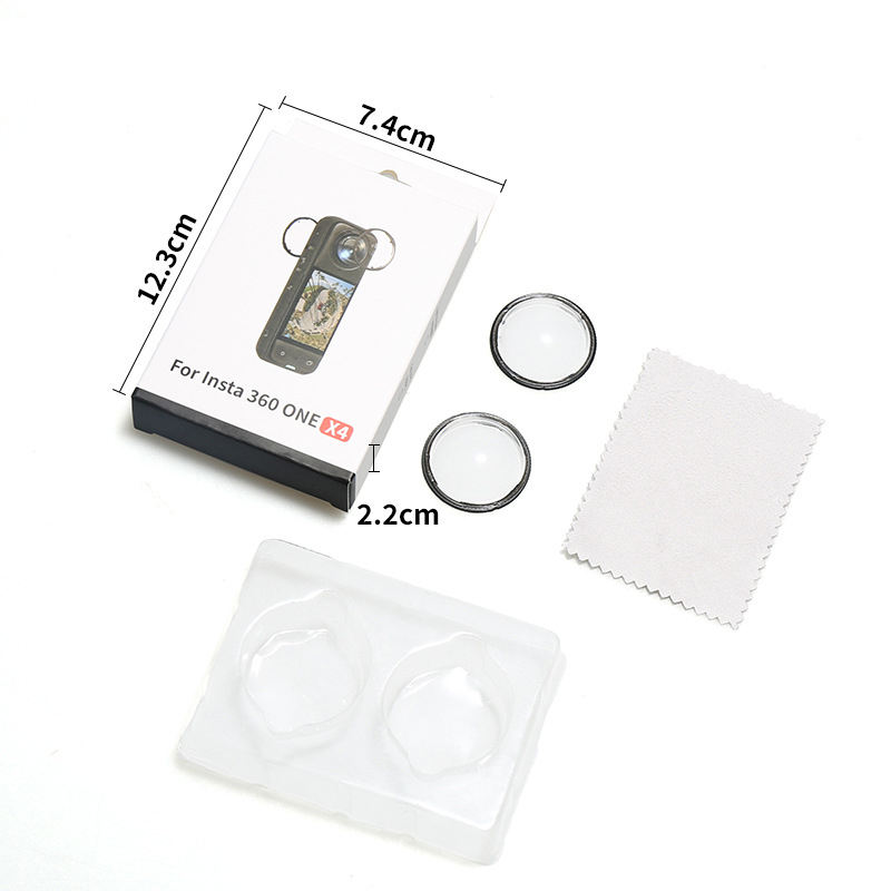 Rotating High-strength PC Lens Protective Mirror Anti-Scratch Protector Cover for Insta360 X4 Sports Camera Accessories