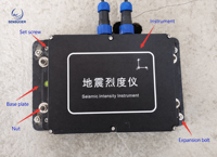 Sismomètre à 3 composants MEMS, accéléromètre, enregistreur 24 bits, portée 2g, alerte précoce des tremblements de terre, IP67, faible consommation d'énergie, Ethernet