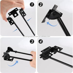 E-SHINING đồ nội thất khung bảng kim loại chân gấp kẹp tóc Chân bảng khung kim loại chân - Product Image 4