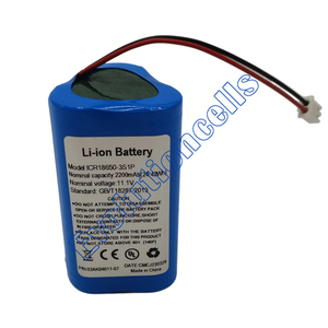 自由棒锂离子电池组ICR18650-3S1P 11.1V 2200毫安时，用于发光二极管舞台照明 - Product Image 1