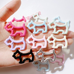 Mới Dễ Thương Đầy Màu Sắc Nhựa Mini Hollow Horse Flat Trở Lại Cabochon Scrapbooking Kawaii DIY Embellishments Phụ Kiện - Product Image 1