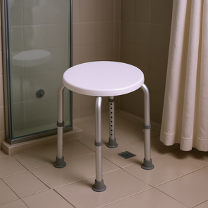 Silla de ducha ajustable de aleación de aluminio, capacidad de 300 libras, taburete de baño antideslizante para personas mayores, equipo de seguridad para el baño - Product Image 2