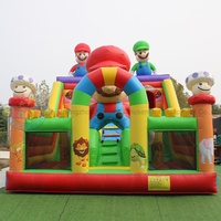 Toboggans gonflables Marioo Bros Super Bros Marioo Aire de jeux gonflable Parc d'attractions à vendre