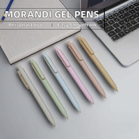 Stylos à bille Morandi personnalisables, haute valeur chromatique, encre gel noire et bleue 0,7 mm, largeur d'écriture 0,5 mm, pour le bureau et l'école