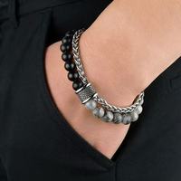 Bracelet rond en acier titane et diamant de personnalité européenne et américaine, bracelet en acier inoxydable or argent
