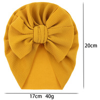 Chapeaux turban doux avec nœud beignet pépinière hôpital casquettes bonnets bonnets pour bébé filles nouveau-nés nourrissons tout-petits