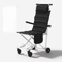 Silla de Viaje Plegable Multiusos para Exteriores, Silla Portátil de Empuje Manual para Personas Mayores, Discapacitados, Aeropuerto, Camping y Viajes