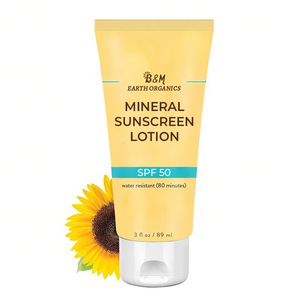 SPF50 Fluid Silk Mineral Kids Sunscreen Clean Cooling Non-Nano UVA UVB para pieles sensibles - Product Image 3