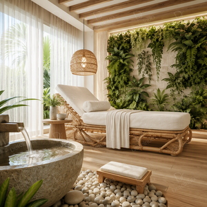 Muebles Modernos Minimalistas de Madera Duradera Estilo Salón, Renderizado 3D <span class=keywords><strong>Max</strong></span>, Diseño de Interiores, Belleza, Spa, Depilación Facial, Estética - Product Image 6