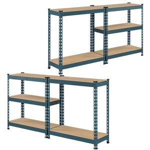 Sistema de estante de almacenamiento industrial ligero ajustable de acero galvanizado MDF y hojas de hierro personalizables - Product Image 6