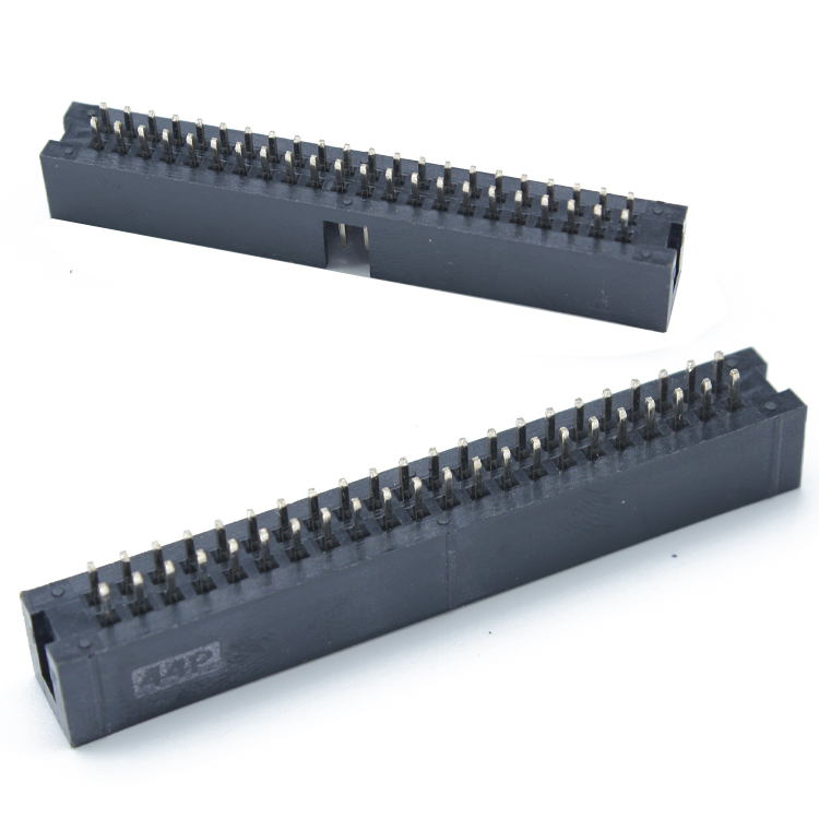 Pcb Box Connector Double Row Smd 2X40 2X44 2X20Pin 2X20 40P Smt 40 Pin 1.27Mm Pitch Male Socket 2.54mm Straight Idc Box Headers