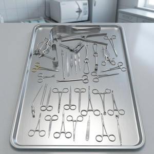 Odontomed 2011 Juego Básico de Cirugía Pediátrica de 38 Piezas, Instrumentos Quirúrgicos Manuales de Acero Inoxidable de Alta Calidad, Certificación CE - Product Image 3