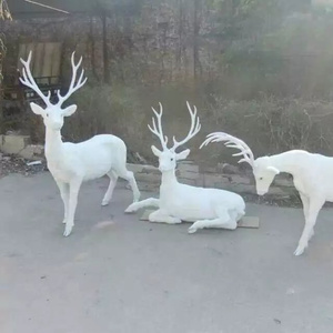 Ornement de Noël nordique de luxe Animal géant cerf mariage et décoration intérieure en vrac usine en gros - Product Image 2