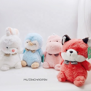 Thú Nhồi Bông Lông Thỏ Nổi Bật Đồ Chơi Nhồi Bông Hà Mã, Cáo, Thỏ, Chim Cánh Cụt - Product Image 4