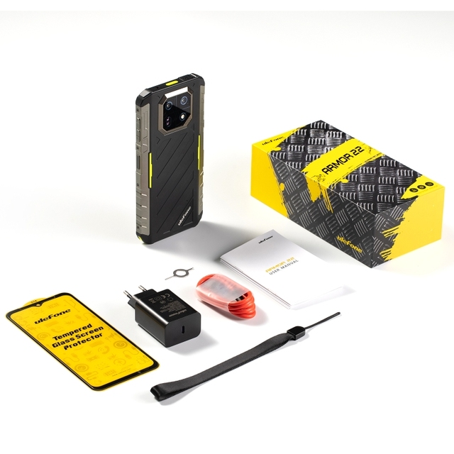 Ulefone Armor 22 Rugged Android 13 Smart Phone 6.58inch FHD+120Hz Ip68 Nfc 8GB+128GB Rugged Smartphone