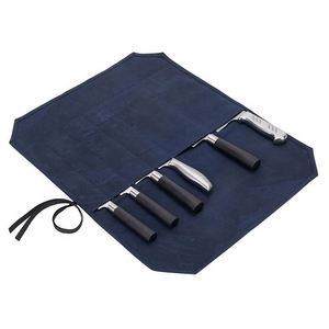 Canvas Chef's Knife Roll <b>Tool</b> <b>Pouch</b> Storage Bag for BBQ Fishing Hunting Multi Purpose Storage Bag - Product Image 1