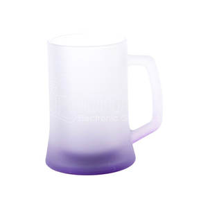 Taza de Cerveza de Vidrio Esmerilado con Recubrimiento <span class=keywords><strong>ORCA</strong></span> de 500 ml, Color Degradado, para Sublimación - Product Image 5