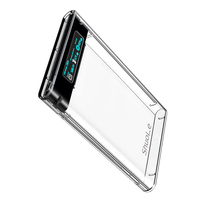 SHUOLE versione aggiornata da 2.5 pollici tipo C USB3.2 custodia per disco rigido custodia HDD dotata di doppio chip intelligenti AI