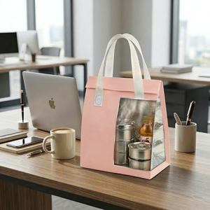Bolsa Térmica Portátil Naranja para Comida y Café, Desechable, Autoadhesiva, de Tela No Tejida, para Entrega a Domicilio - Product Image 4
