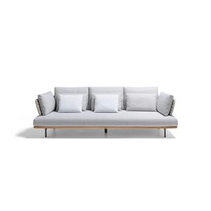 Mobilier d'extérieur moderne <span class=keywords><strong>de</strong></span> luxe pour le <span class=keywords><strong>jardin</strong></span> <span class=keywords><strong>salon</strong></span> d'été ensembles <span class=keywords><strong>de</strong></span> meubles en teck corde tressée tissage canapé en <span class=keywords><strong>bois</strong></span> <span class=keywords><strong>de</strong></span> teck - Product Image 2