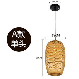 Hochwertige Chaneliers Handgefertigte Bambus-Geflecht Hängende Pendelleuchte Kronleuchter für Küche und Wohnzimmer - Product Image 4