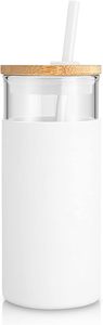 Vente chaude Multicolore Tasse <span class=keywords><strong>En</strong></span> <span class=keywords><strong>Verre</strong></span> Bouteille D'eau <span class=keywords><strong>En</strong></span> <span class=keywords><strong>Verre</strong></span> Paille Silicone Housse De Protection Bambou Cap Bouteille - Product Image 4