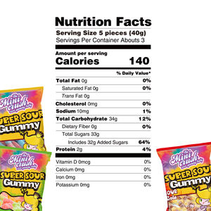 MIniCrush usine de bonbons aigre en gros vers de gomme super aigre - Product Image 6