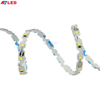 SMD2835 lampu Zig Zag Strip cahaya dapat ditekuk 72 LED putih hangat DC12V IP20/IP65 dinilai dengan sertifikat CE untuk tanda lampu