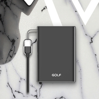 Chargeur mobile en polymère métallique, OEM personnalisé, écran LCD, charge rapide PD 20W avec câble, mini batterie externe 10000mAh