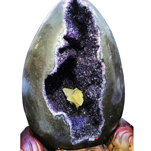 Gran Amatista Cueva Hotel Decoración Cúpula Amatista Huevo Amatista Geoda para Oficina Eco - Product Image 1