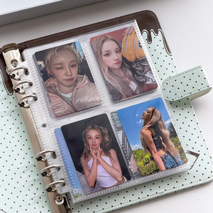 Album Fotografico A5 in Pelle PU di Alta Qualità con Fogli Staccabili, Tema Note Musicali al Cioccolato e Menta, Raccoglitore per Fotocard Kpop <span class=keywords><strong>da</strong></span> 3 Pollici - Product Image 2