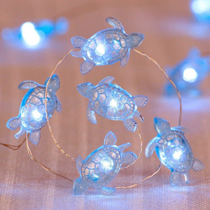 Ghirlanda Luminosa a Tema <span class=keywords><strong>Marino</strong></span> con Tartaruga Marina, Lampada a Corda USB Ricaricabile per Decorazioni Casa, Matrimoni e Feste di Compleanno - Product Image 2