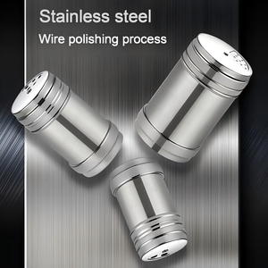 Pot d'assaisonnement polyvalent <span class=keywords><strong>en</strong></span> acier inoxydable Sel Bouteille de sucre Couvercle rotatif Gadgets de cuisine Épice Poivre Pot à épices - Product Image 2